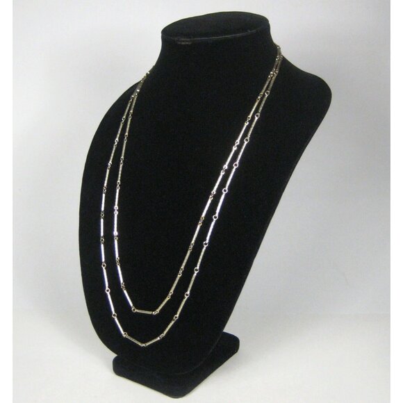 Paradise Necklace Panel Chain 56 in Jewelry Vintage Goldtone Cocktail Lariat - Picture 3 of 6